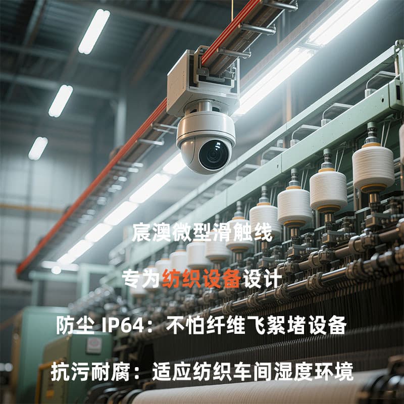 Chen'ao Small Sliding Contact Line - Textile Workshop Inspection Robot Special - Dust Proof Lint Proof Continuous Power Supply Low Failure