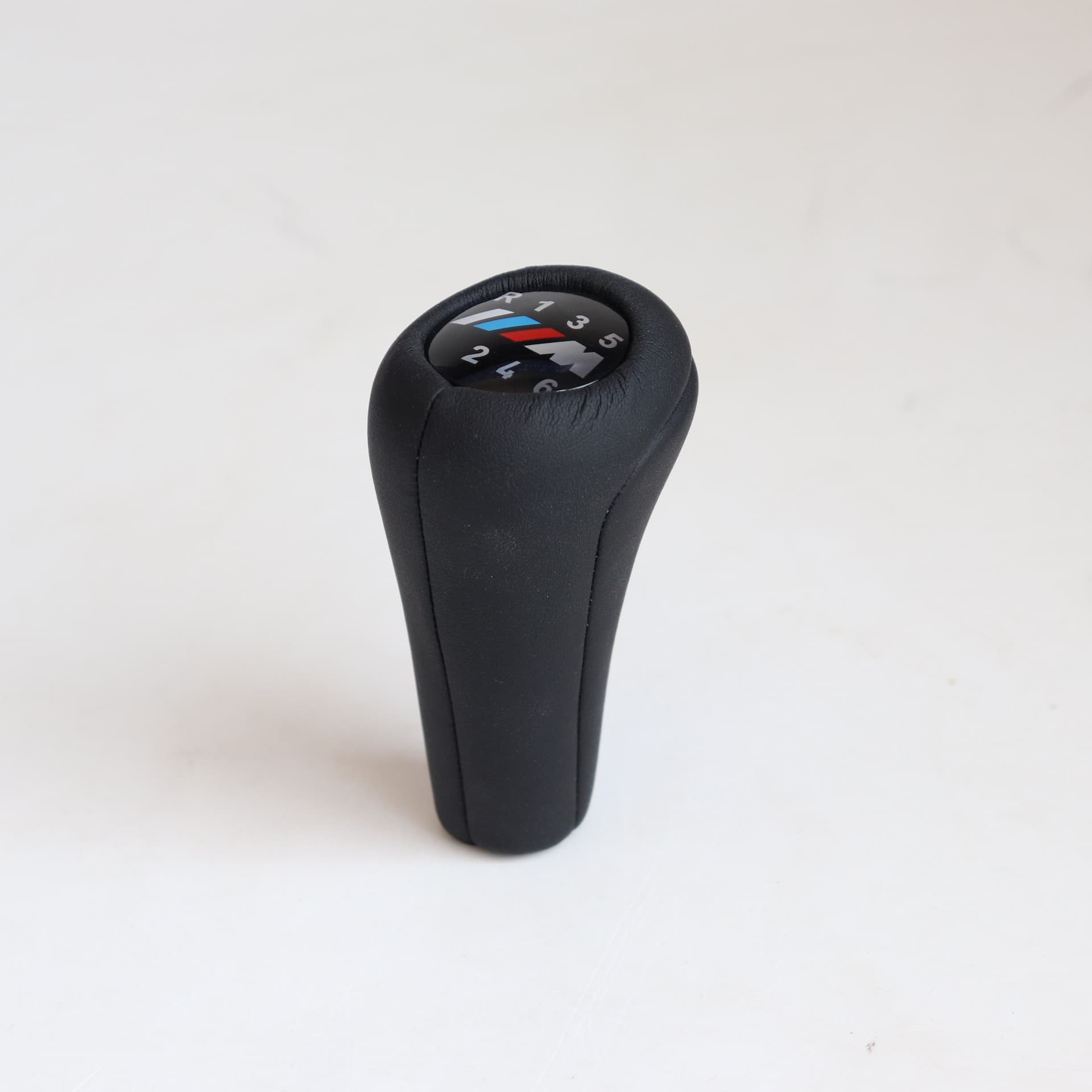 Cross-border Compatible BMW Fully Wrapped Leather Non-Perforated Single-Ball Shift Knob Gear Lever Handle