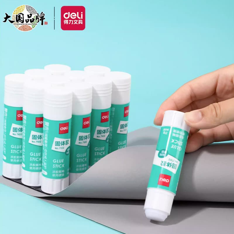 Deli solid glue small 9g for financial office use, 21g36g student stationery high viscosity large glue stick
