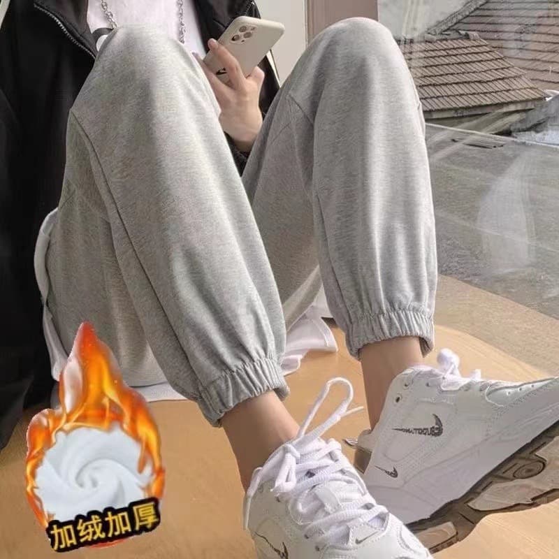 Cross-Border Harem Pants for Women, Summer Casual Loose Fit, Slimming, Versatile, Straight Leg, Elastic Cuff, Jogger Sweatpants, Carrot Style
