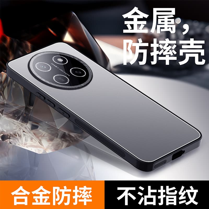 For Honor X80 Pro Max Phone Case Ice Aluminum Metal Honor X9D with Lens Film Anti-Drop Protective Case