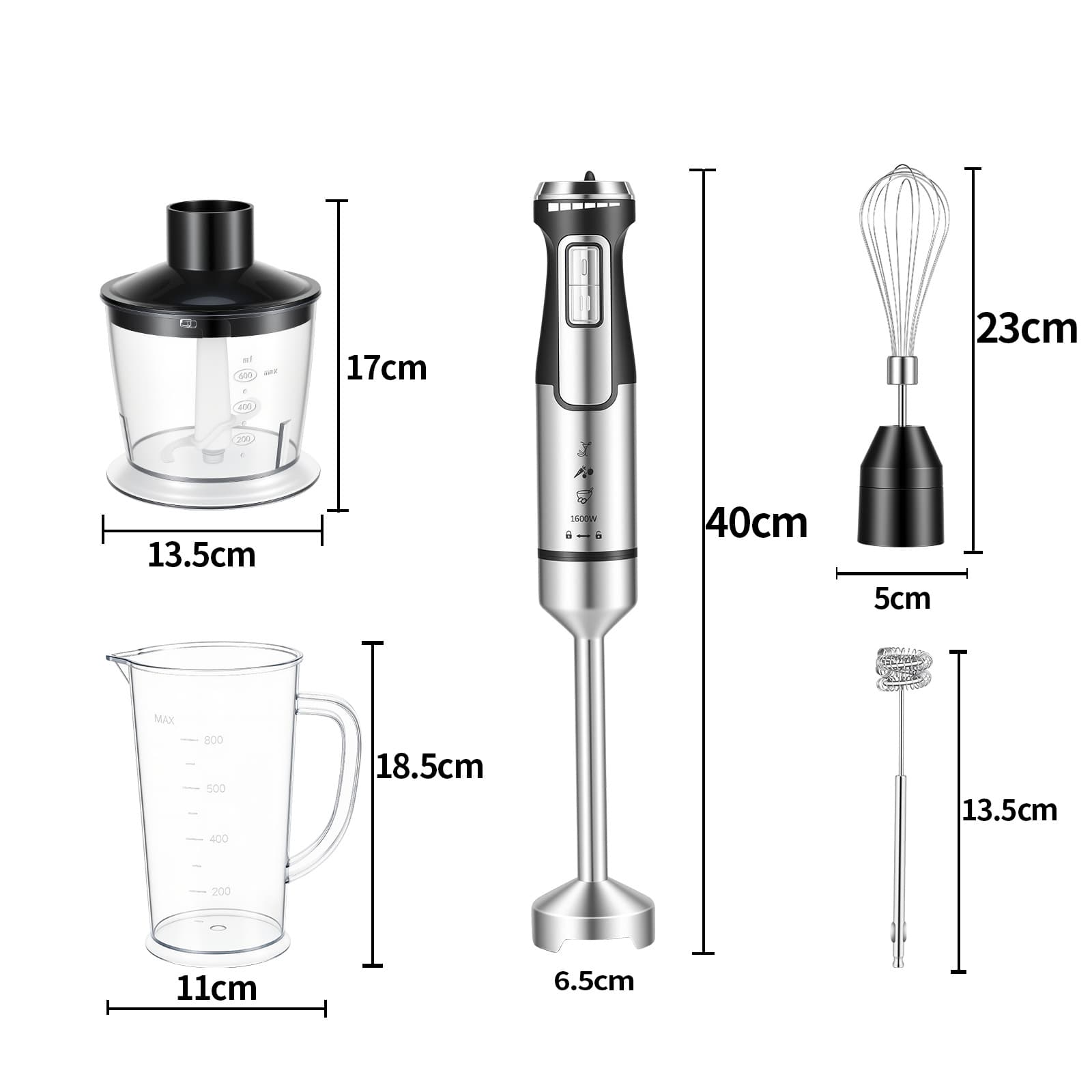 Cross-border 1600W Handheld Food Processor Household Baby Food Maker Multi-functional Blender Egg Beater Mixing Stick