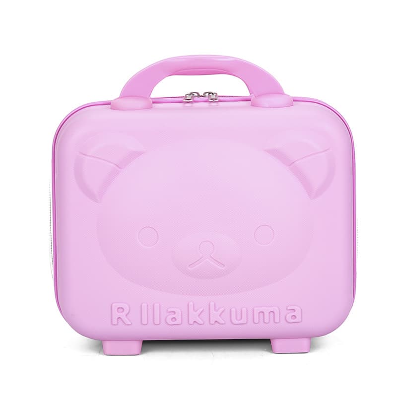 Bear Handheld Suitcase 14-inch Cosmetic Case Cartoon Storage Lightweight Gift Box 3D Storage Box Wedding