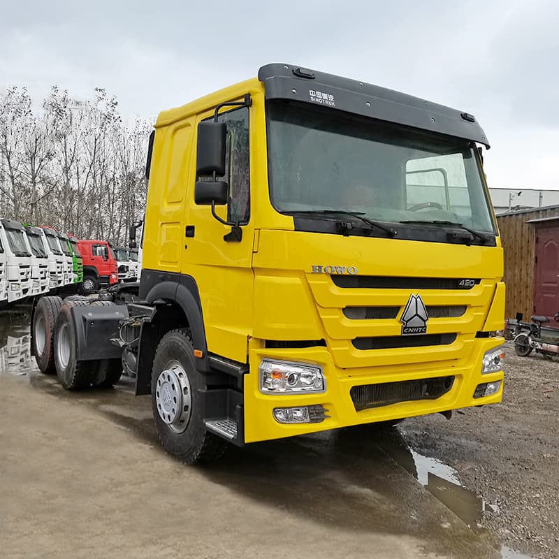 Sale Export Howo Tractor Truck, Used 10-Wheel Tractor Truck, 380 HP Cargo Transport Truck Head