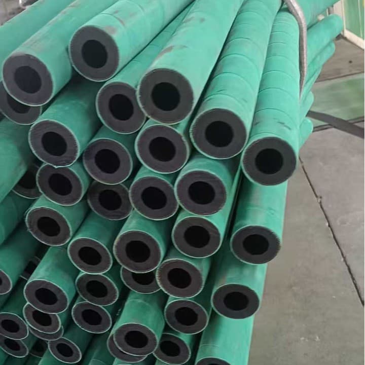 Sandblasting Hose Manufacturer, High-Pressure Sandblasting Hose, Thickened Sandblasting Rust Removal Hose, Green-Black Rubber for Shipyards