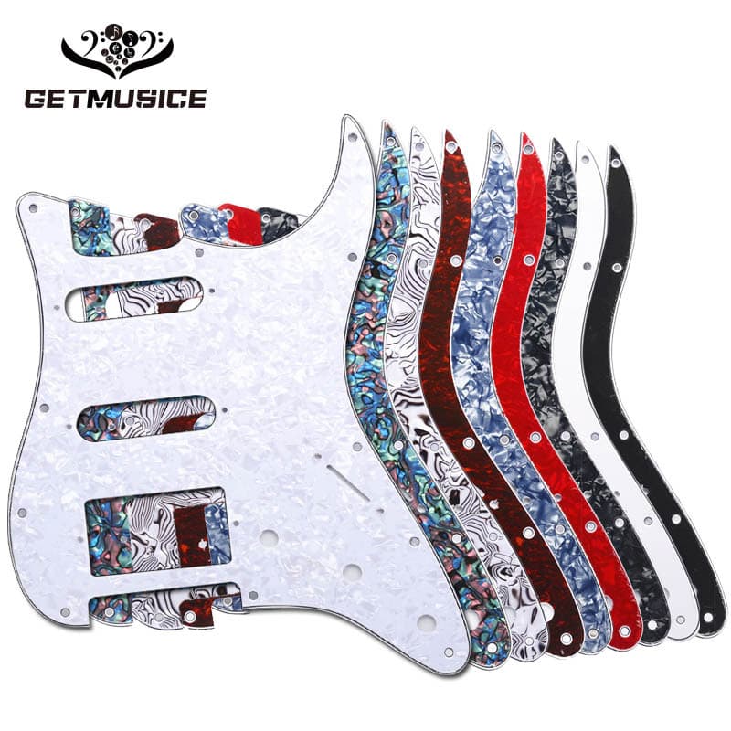 Guitar Accessories St Sq Single Single Double Electric Guitar Pickguard Front Cover SSH Electric Guitar Pickguard