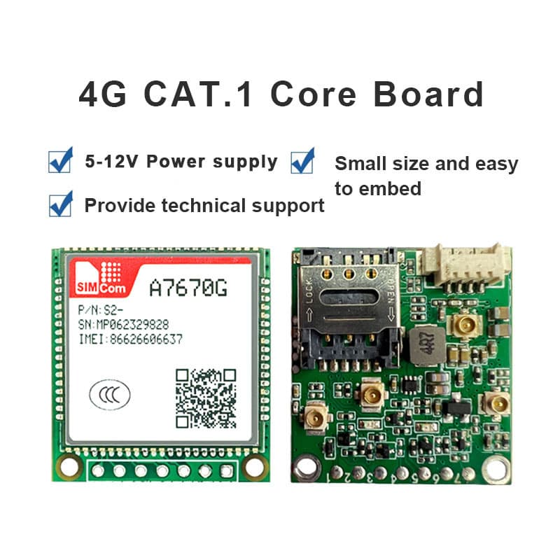 SIMcom A7670G A7672G Global Version IoT Module Core Board Feihong