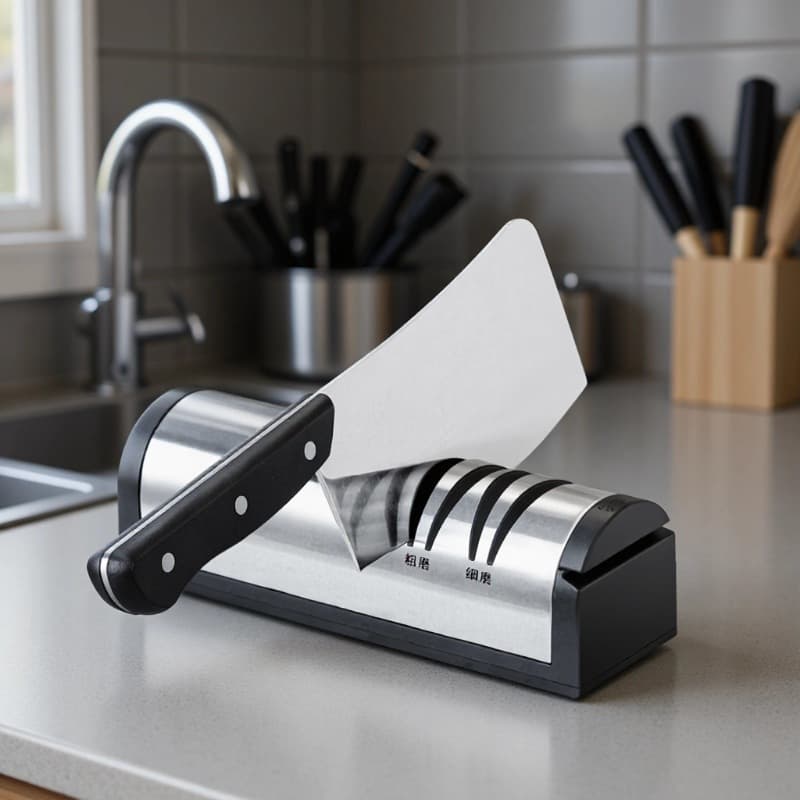 Stainless steel electric knife sharpener high-charging whetstone household kitchen knife sharpening fully automatic small multi-function