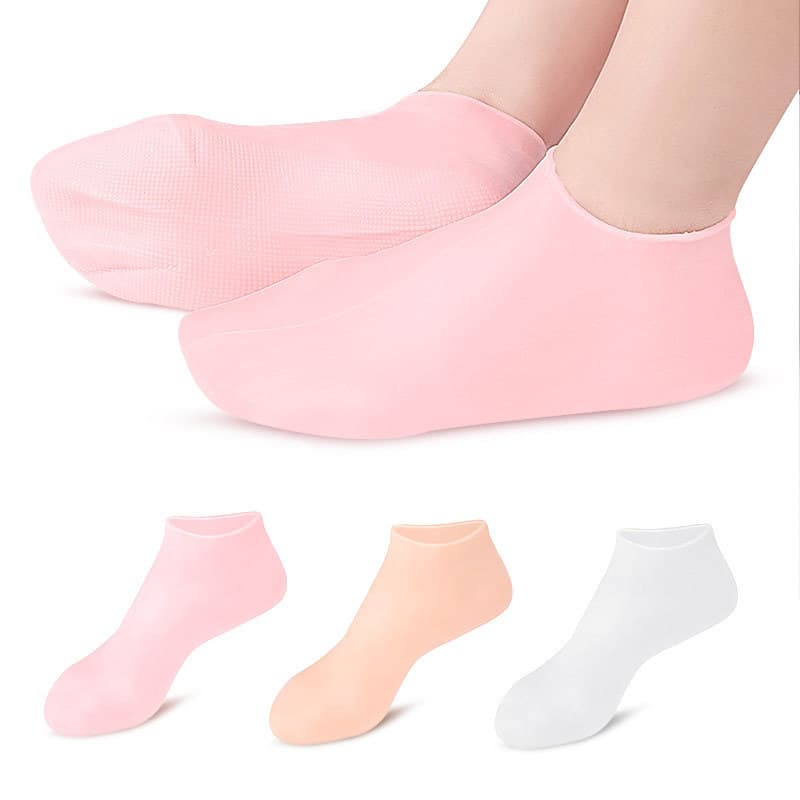 SEBS Gel Socks Anti-Cracking Sole Protection Foot Skin Care Elastic Gel Socks Ready Stock Wholesale