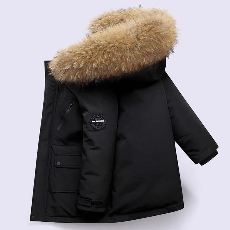 Overseas Cross-border Boys' Cotton Padded Coat Down Alternative Winter New Style Kids' Thick Warm Cotton Jacket for Children and Older Kids