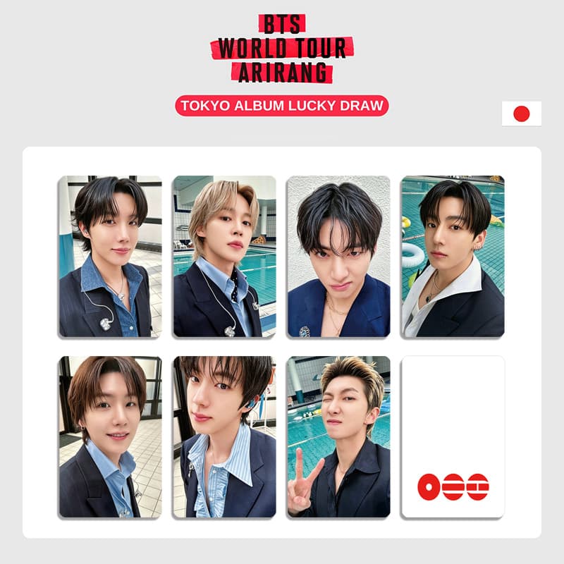 BTS ARIRANG World Tour Japan Limited Card Tokyo Concert JK V Support Card