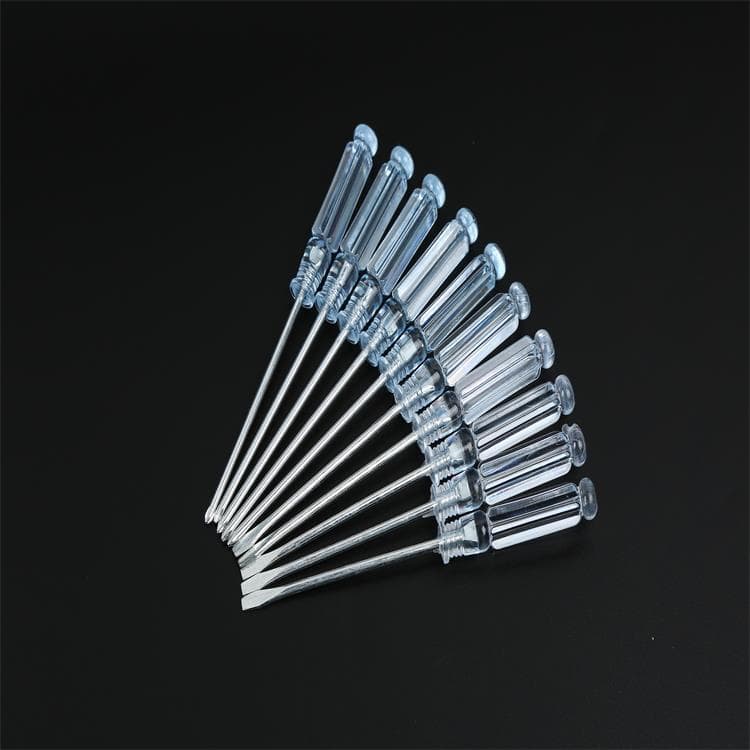 Small screwdriver crystal screwdriver transparent cross screwdriver 3*75mm magnetic mini small slotted screwdriver