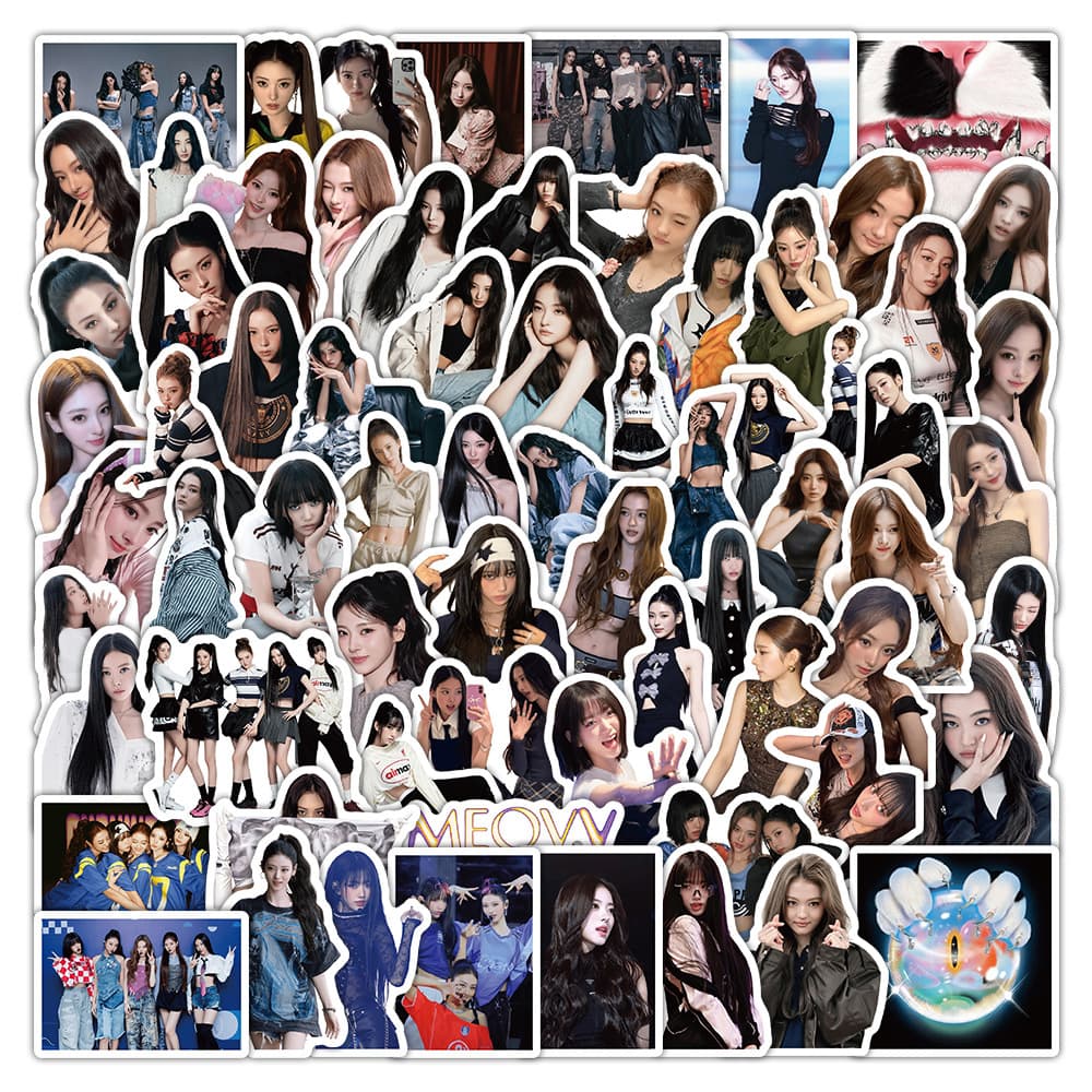 85 pieces of meovv girl group stickers, Korean high-looking stars, decorative notebooks, wall waterproof, manufacturer wholesale
