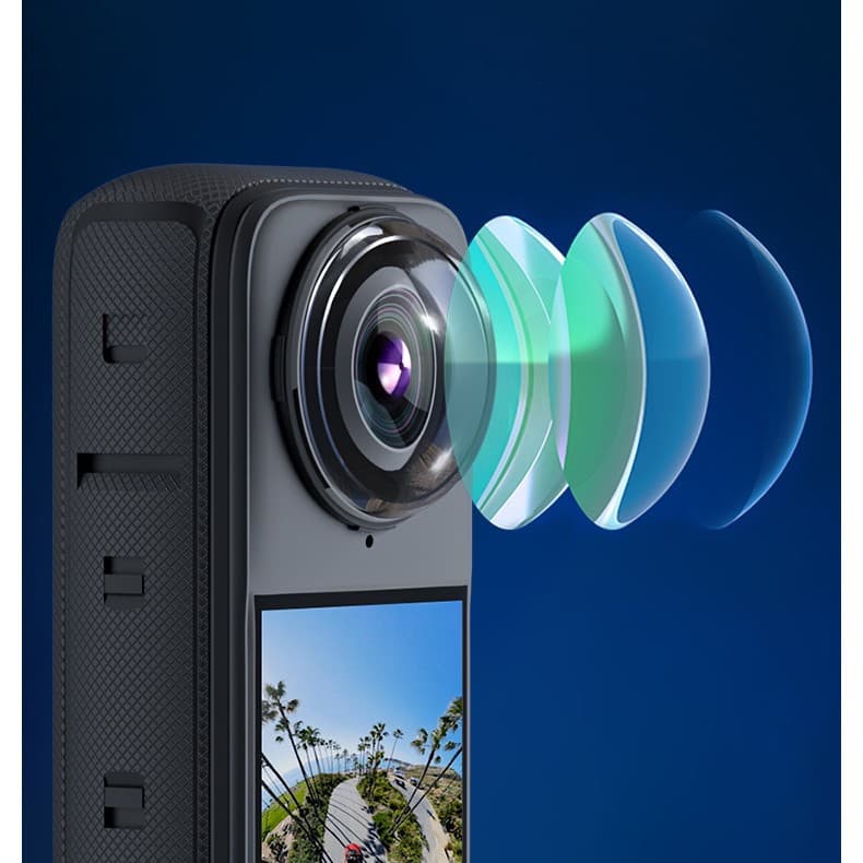 Manufacturer suitable for 360x4 tempered protective cover Insta360x5/x4 rotating tempered glass lens protector