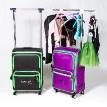 New Cross-Border Rolling Dance Bag with Clothing Rack, 4-Wheel Travel Suitcase, Hand Luggage