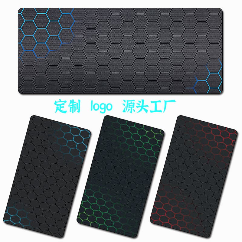 Honeycomb pattern customizable logo mouse pad wholesale, gaming mouse pad manufacturer, mouse pad