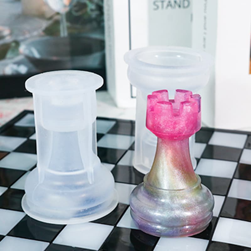 Zhongcheng silicone diy glue mold three-dimensional chess silicone mold mirror resin ornaments cross-border supply