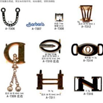 Shoe buckles, shoe and hat buckles, clothing, sandals, riding boots, zinc alloy shoe ornaments 7045-9016 teliw
