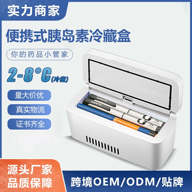 Insulin Cooling Case Mini Portable Rechargeable Dual-Use Car/Home USB Powered Medicine Storage Thermostatic Box