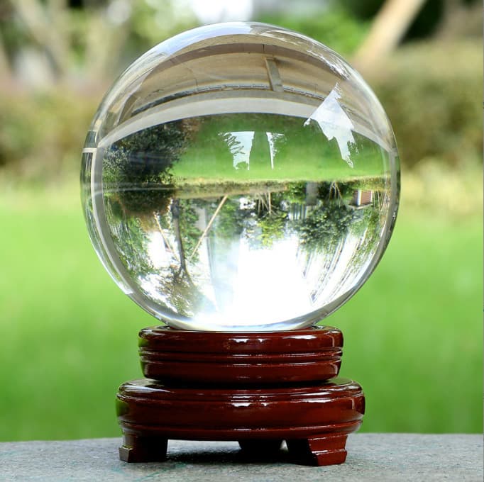Cross-border crystal ball, transparent crystal ball, office ornaments, living room decoration, K9 ball for leaders, elders, teachers