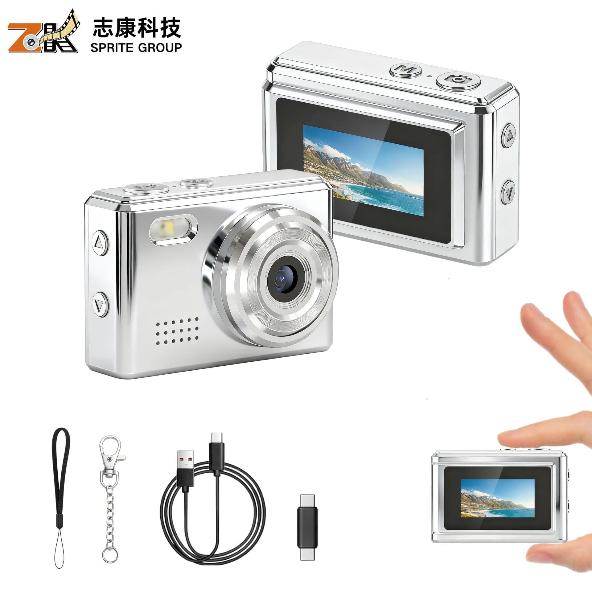 Cross-border 1080P HD Thumb Camera Cycling Hiking Recorder with Screen Mini Digital Camera