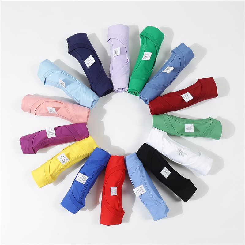New Round Neck Solid Color T-Shirt Summer Cotton Undershirt Short Sleeve Men's Fashion Half Sleeve Class Uniform Advertising Shirt Wholesale
