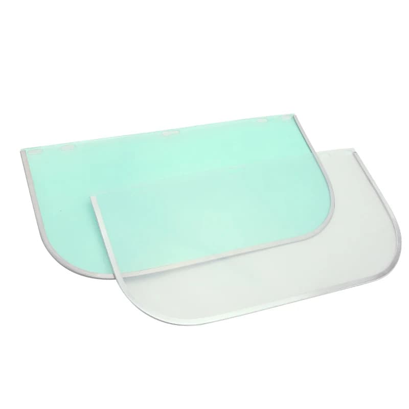 Cross-Border Trade PET Panel PC Anti-Splash Aluminum Alloy PVC Protective Face Screen Safety Labor Protection Mask