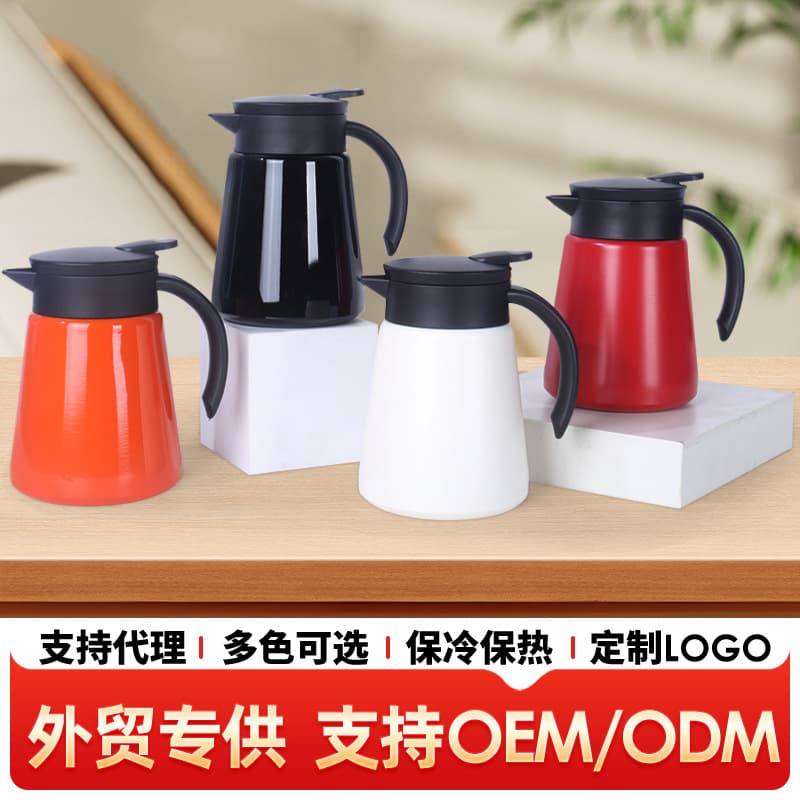 Cross-border 304 stainless steel duckbill kettle, simple, large capacity, for brewing tea and health preservation, suitable for business, office, and home use.