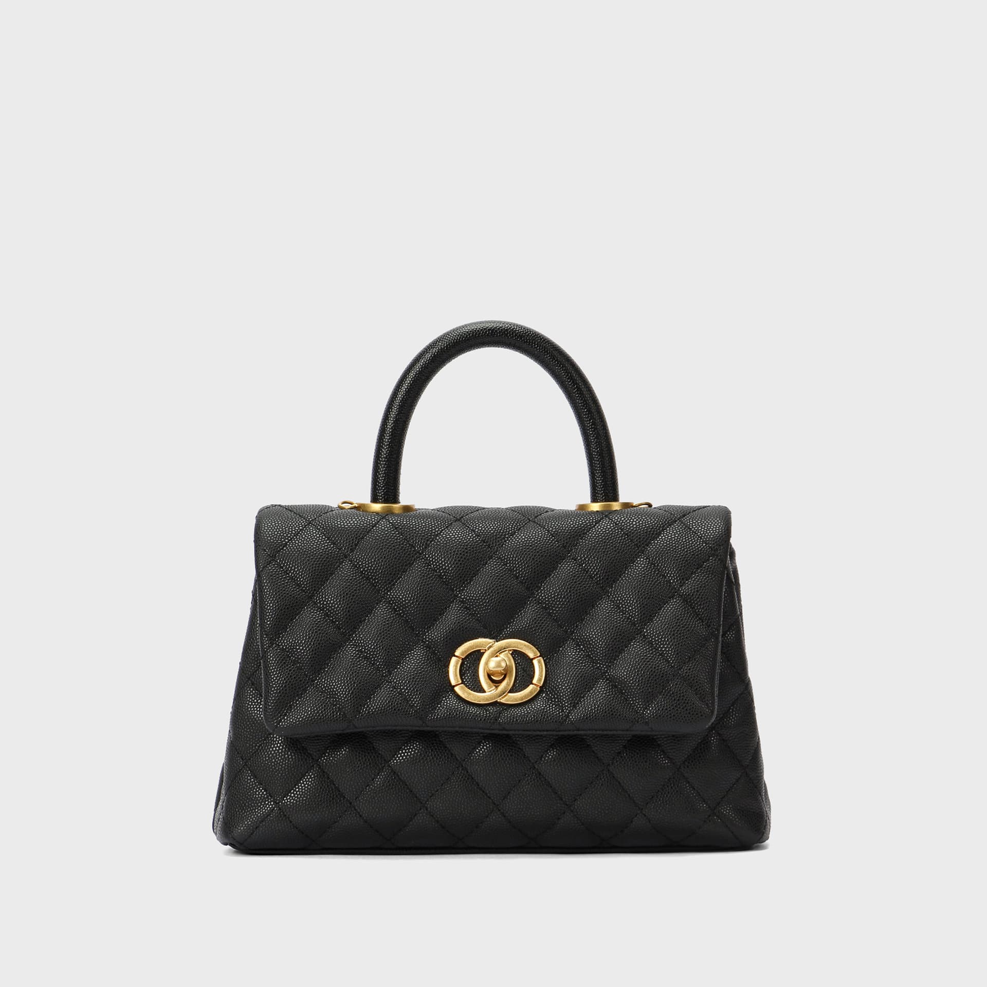 2025 Winter Handle Diamond Quilted Chain Genuine Leather Women's Bag Top Layer Cowhide Handbag Crossbody Fashion Bag Wholesale