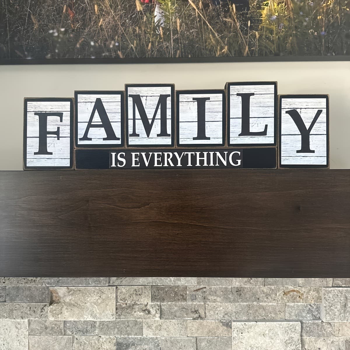 Cross-border New Wooden Warm Home Theme Wall Decoration Ornament Living Room Bedroom Decoration Family Sign Wholesale