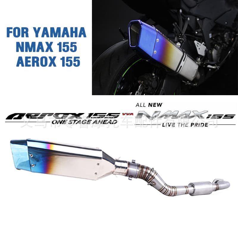 Stainless Steel Exhaust Pipe for Yamaha NMAX155 125 Aerox155 Modification