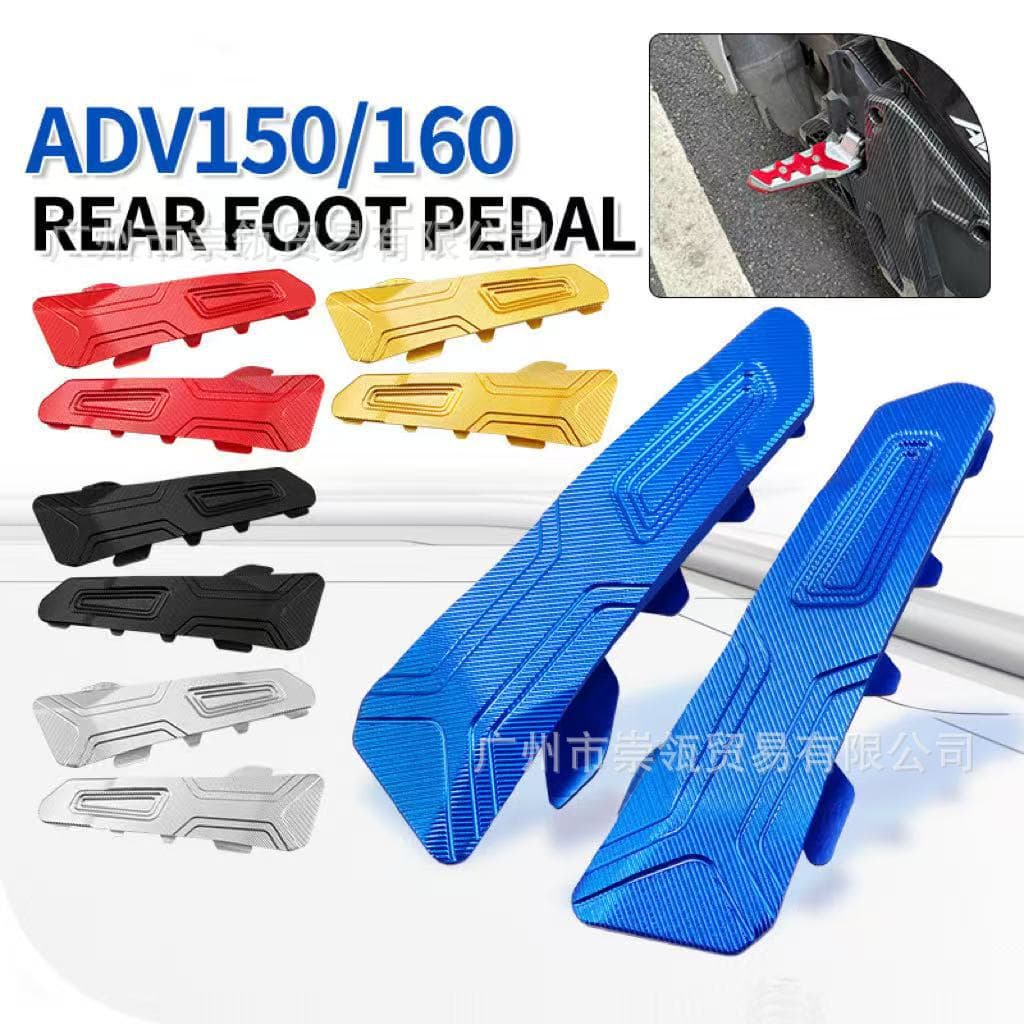 Motorcycle Foot Pegs for ADV160/150 Models Modified Accessories Rear Passenger Anti-Slip Foot Rests