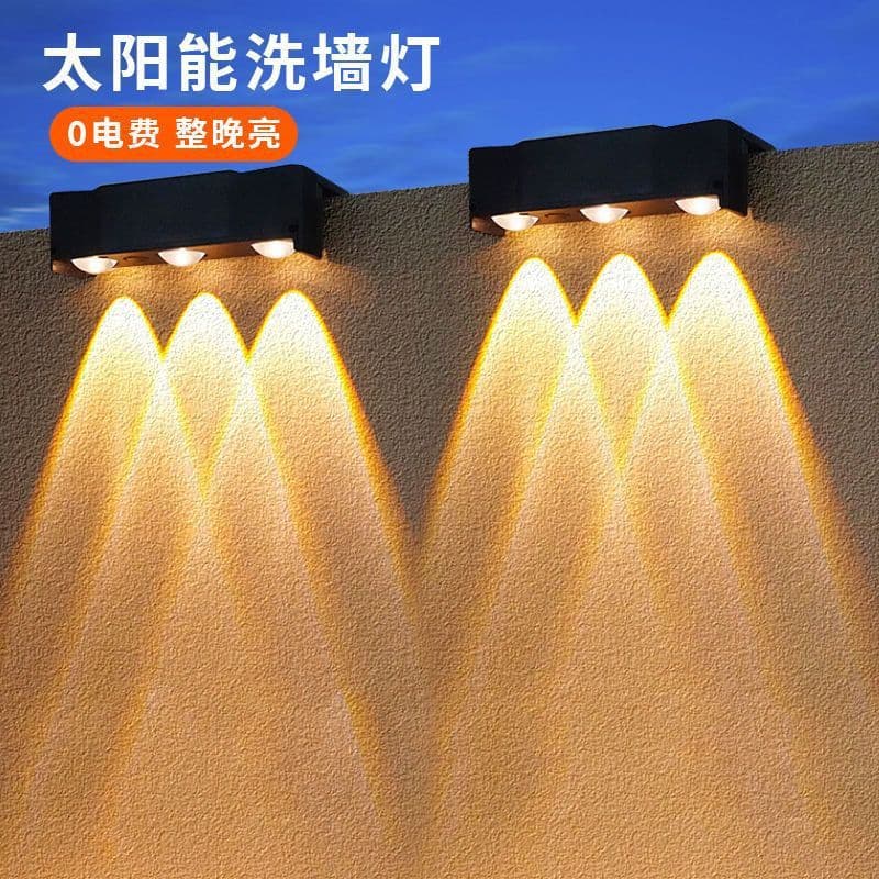 Solar outdoor lighting garden lights landscape outdoor wall washers balcony villa garden decorative spotlights