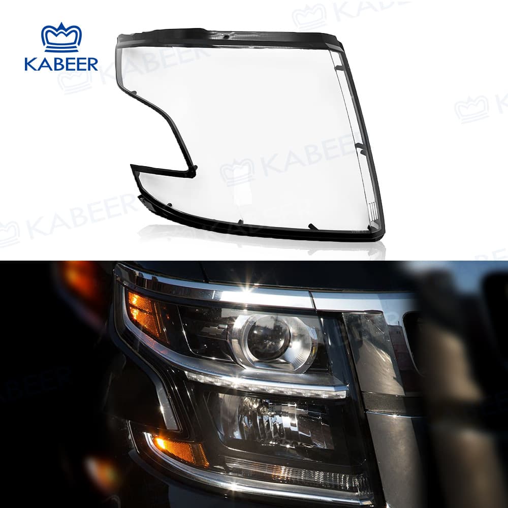 Headlight Lens Cover for 2015-2020 Chevrolet Tahoe Transparent Headlight Lens