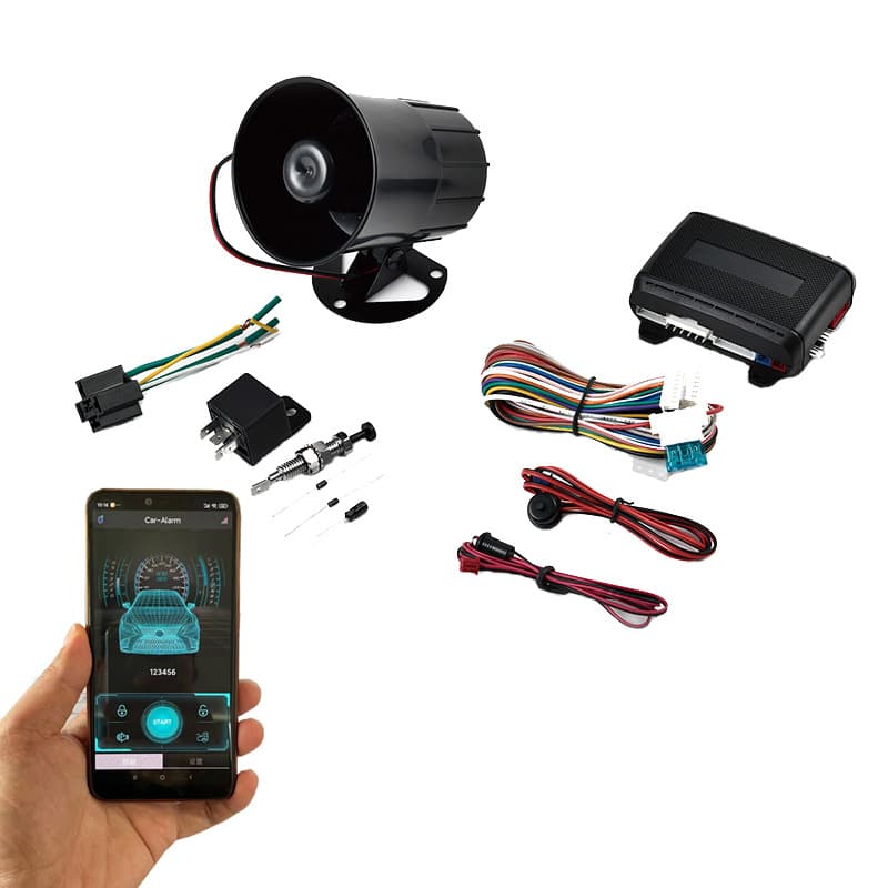 12V car original car remote control upgrade anti-theft alarm system mobile phone APP wireless control PKE induction switch lock