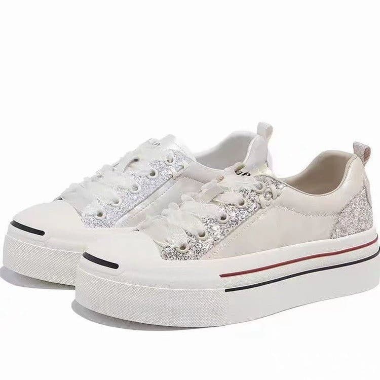 Thick Sole Genuine Leather White Sneakers Women 2026 Summer New Breathable Heightening Casual Shoes Very Nice Soft Sole Sports Skate Shoes
