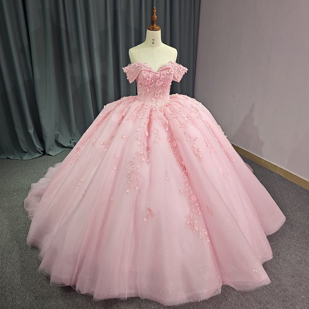 European and American foreign trade 2026 new pink one-shoulder prom evening dress with small tail bridal colorful gauze wedding dress