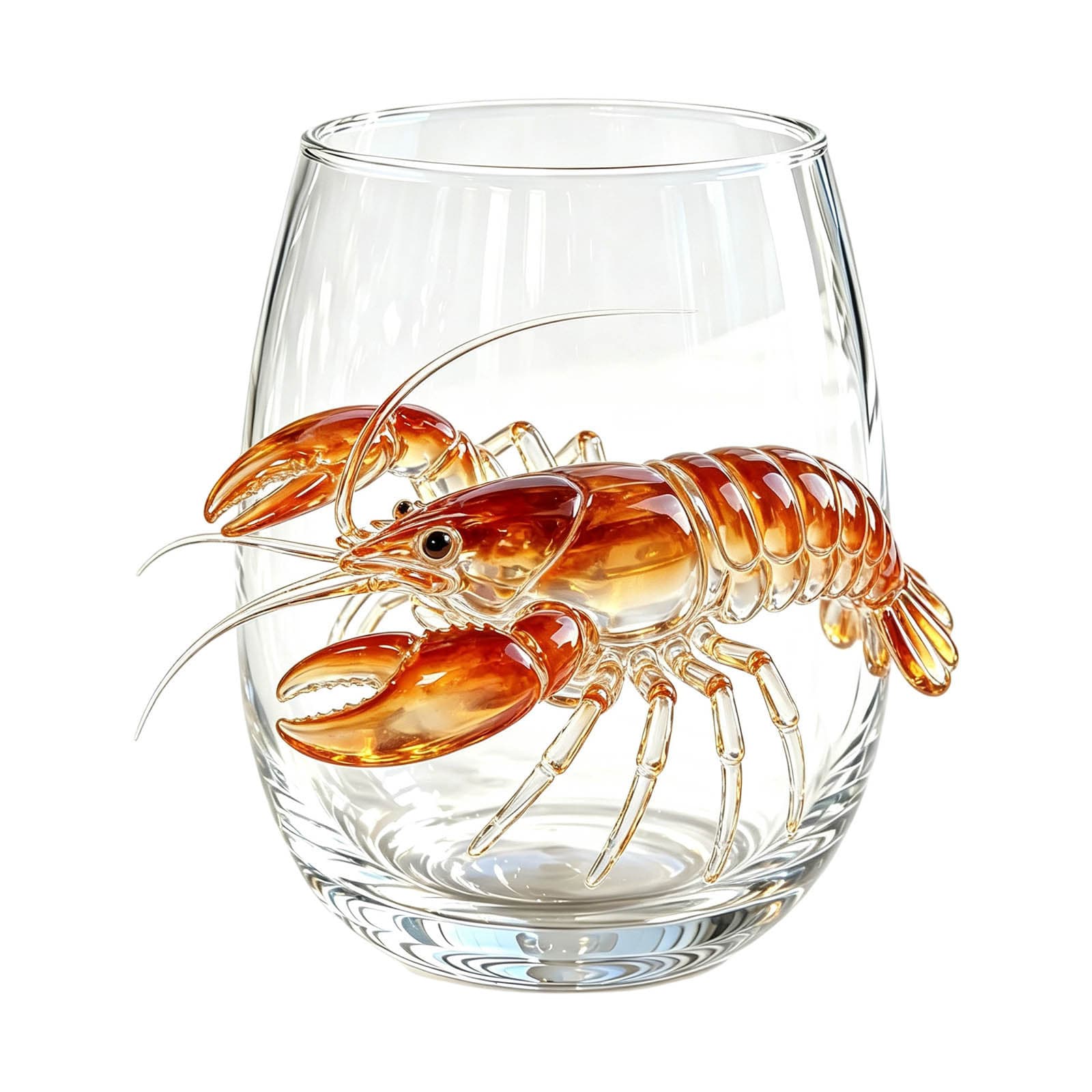 Artisanal Blue Ringed Octopus Glass Cup