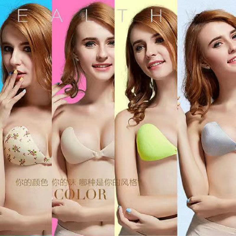 Silicone Bra Stickers for Swimwear, Push-Up Breast Lift for Wedding Dresses, Small Bust Strapless Backless Invisible Bra