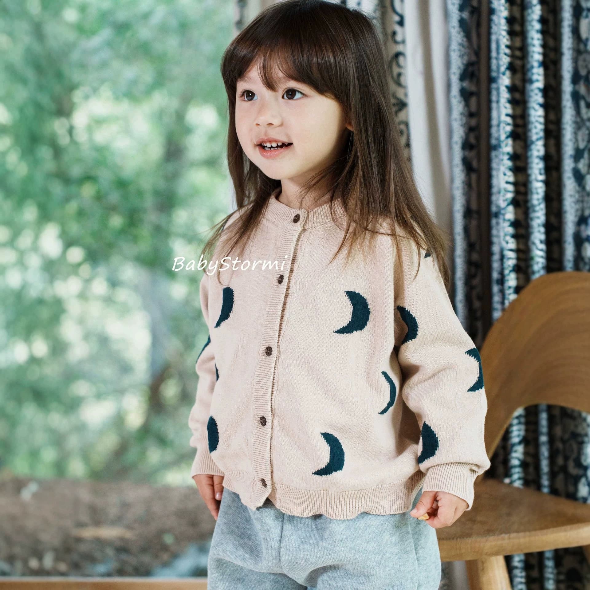 Spring/Autumn Kids Knit Cardigan Baby Combed Cotton Thin Outwear Cardigan Toddler Top Children's Fall Clothing