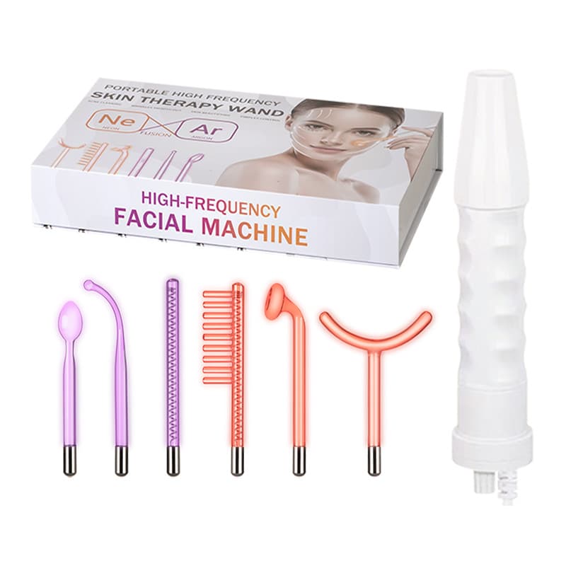 High Frequency Electrotherapy Device Kit 7-Piece/4-Piece/6-Piece Beauty Device Accessories Glass Electrotherapy Tubes