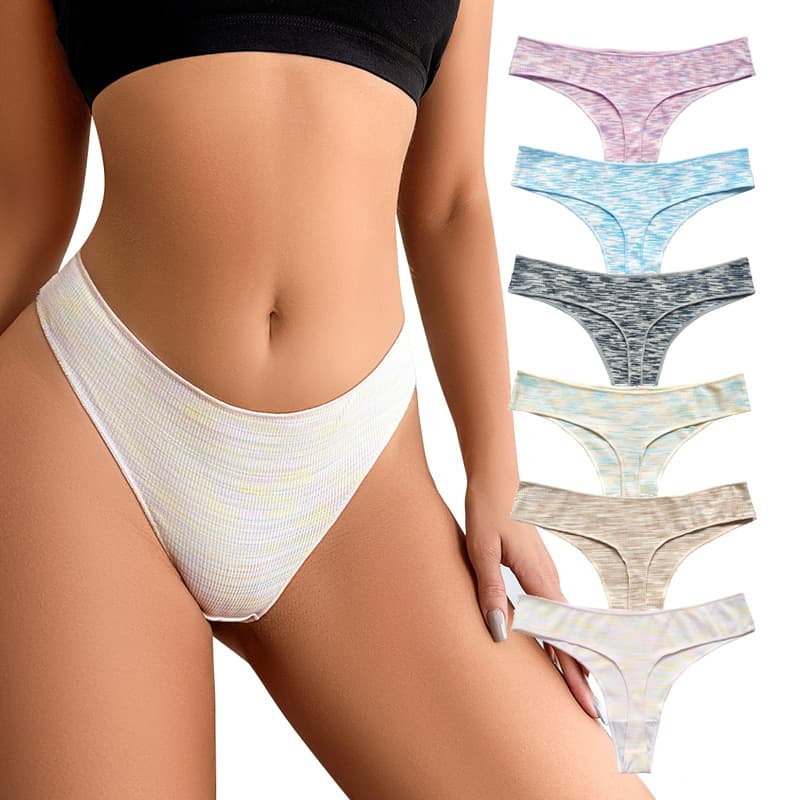Amazon Export Thong Panties Women Sexy Seamless Low-Rise Plus Size Thong Pure Desire
