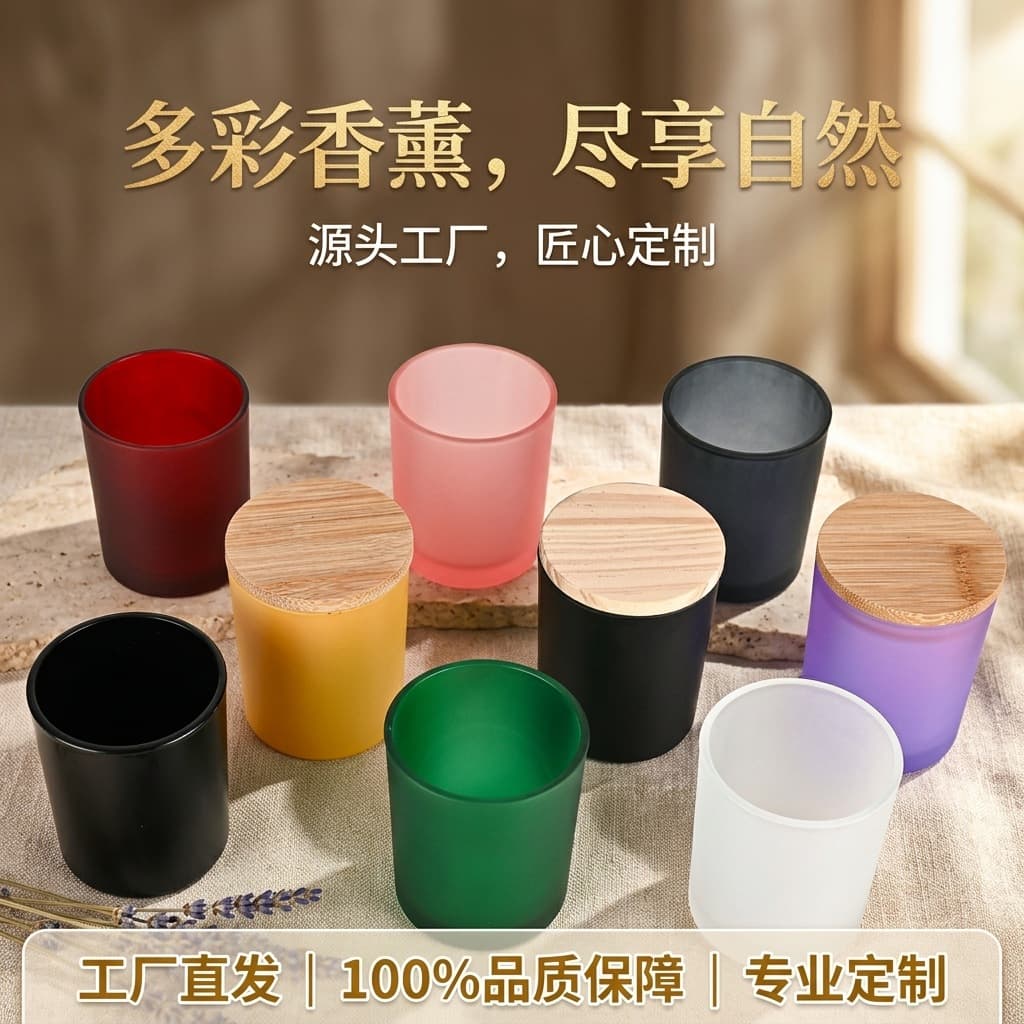 Aromatherapy Candle Cup Glass Candle Cup Wholesale Transparent Candle Holder Empty Candle Cup Minimalist Candle Cup