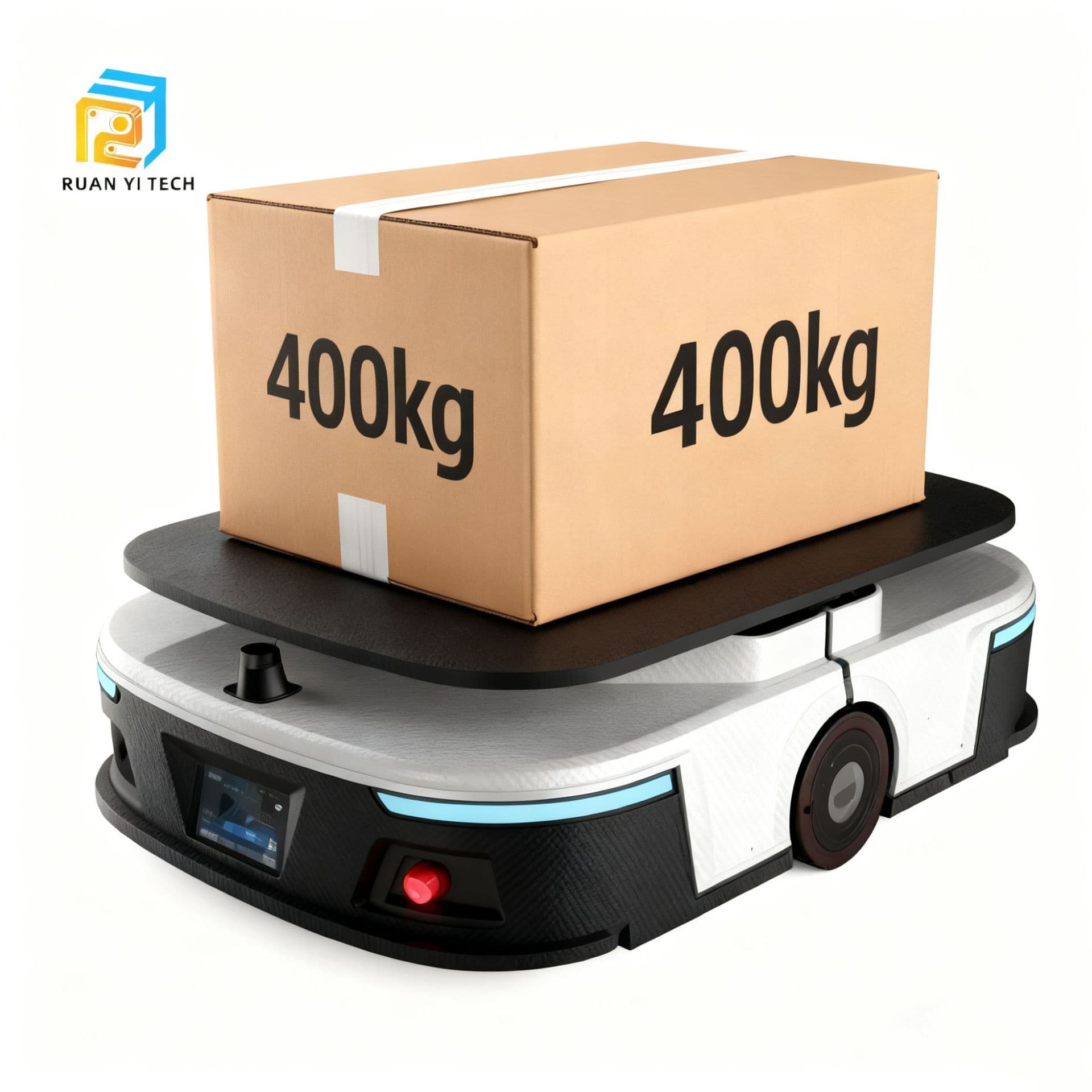 AGV intelligent material handling robot, 400kg load capacity for forklift, warehouse handling equipment, AMR trolley