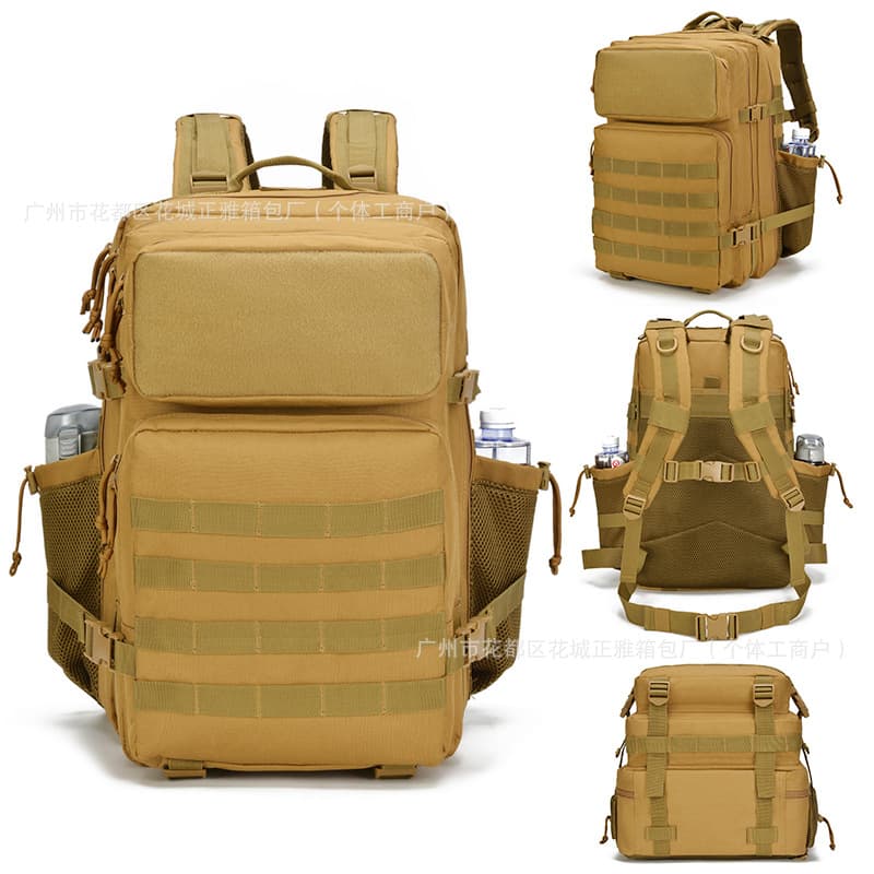 45L outdoor tactical 3P backpack new side bag large capacity camping travel camouflage mountaineering backpack