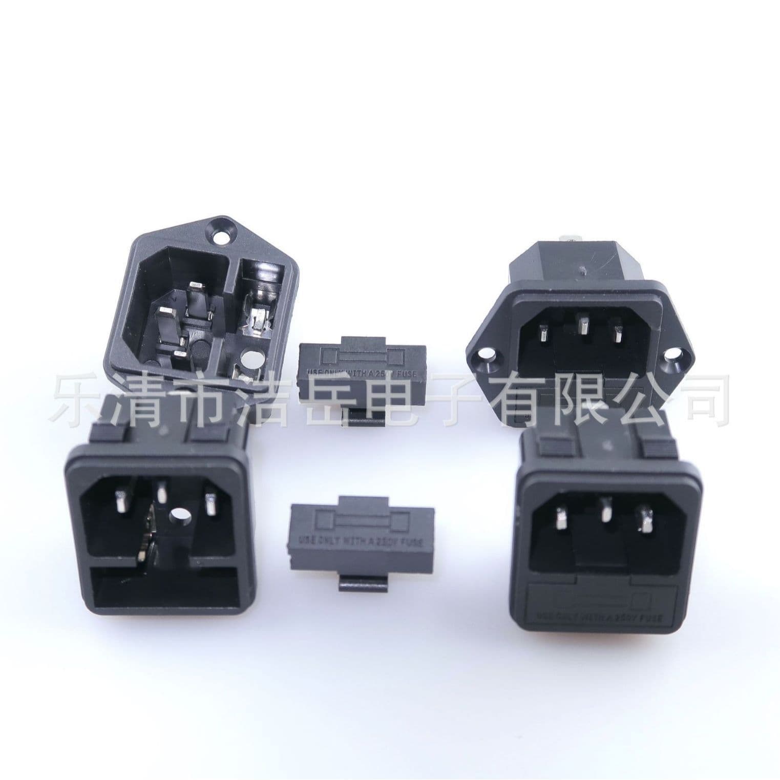 Fuse Power Socket AC-02 with Fuse Tube Card-Type Dual Socket AC-03