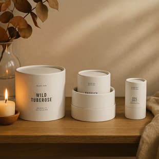 Original Factory Candle Cylinder Packaging Round Paper Tube Tea Packaging Round Paper Tube Packaging Cosmetic Paper Can Wholesale