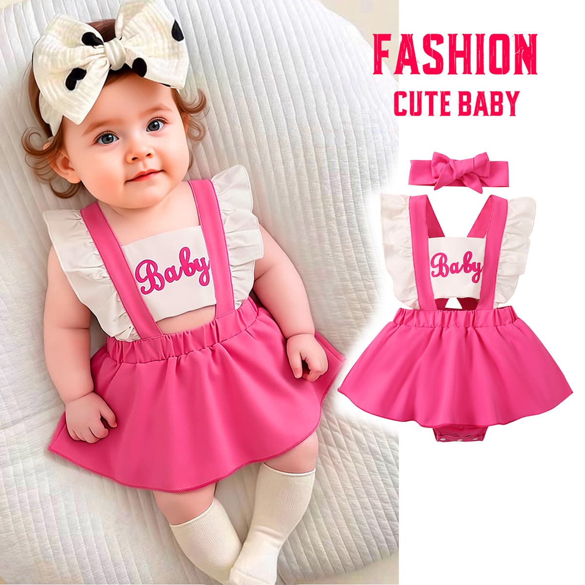 Baby Summer Romper Cross-Border Backless Bodysuit Printed Baby Girl Jumpsuit Baby Summer Crawling Suit