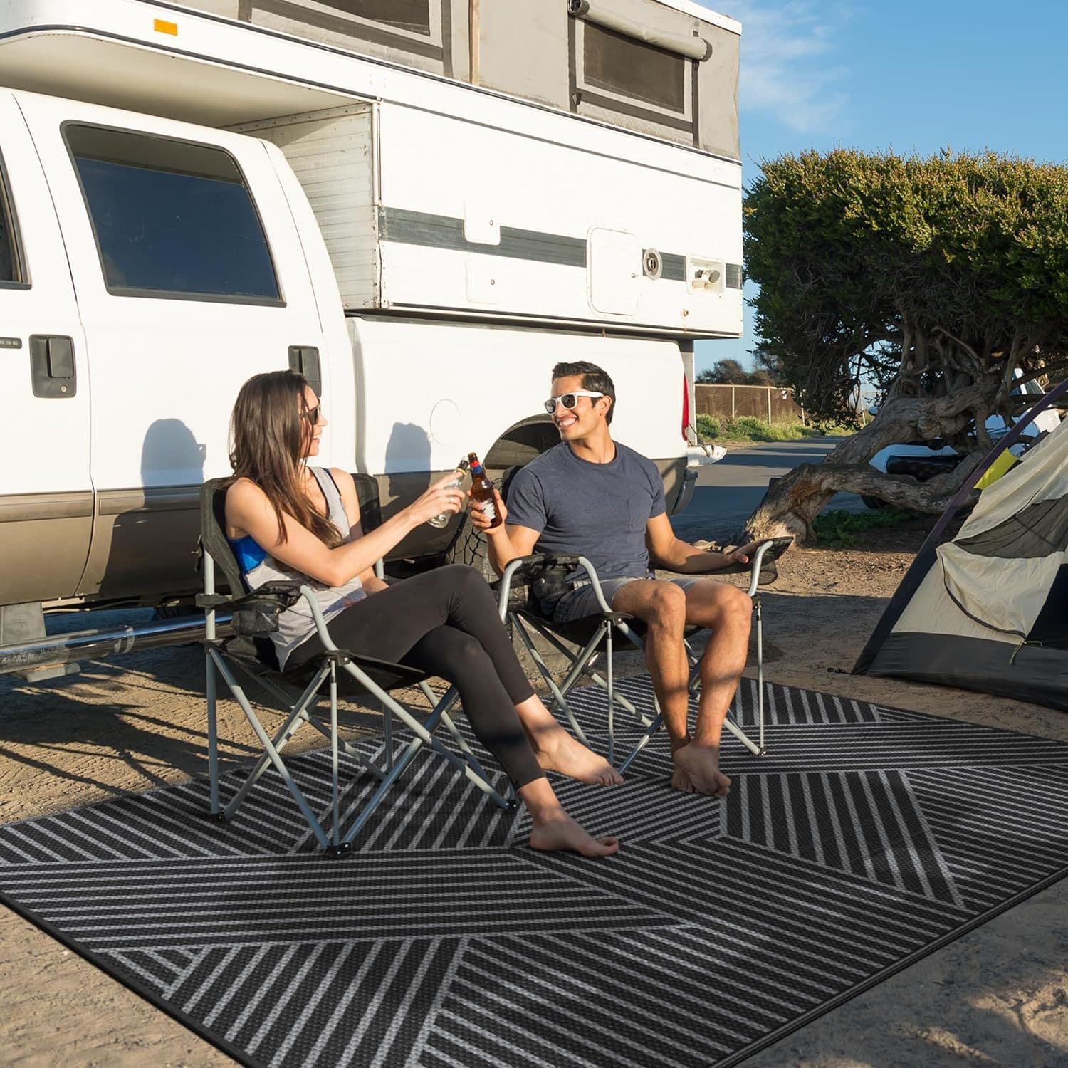 Cross-border outdoor camping carpets, outdoor terrace camping blankets, interior decoration carpets and floor mats, wholesale and drop shipping from manufacturers