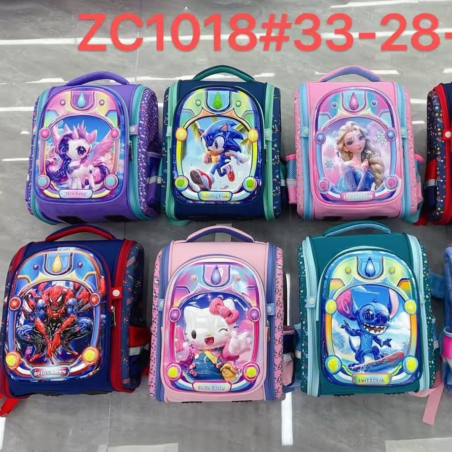 Cross-border school bag cartoon fashion children's burden reduction Russian primary school students first grade backpack